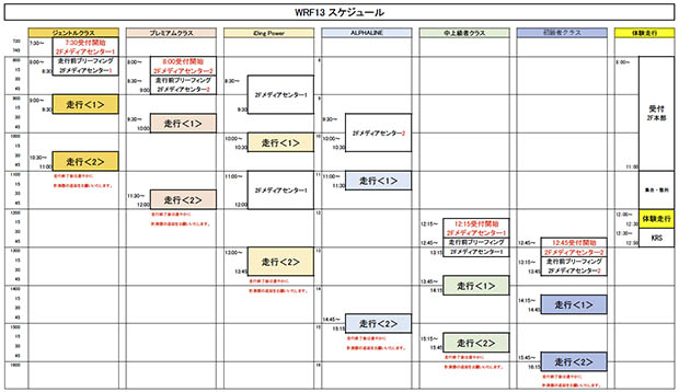 スケジュール Winter Racing Festival